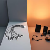 1 Piece 10 In 1 Usb Multi Charger Cables Universal Charger, For Mobile Phones Cord 20Cm/7.87In,Universal Chargers For All Devices10 In 1 Usb Cable For Smartphone Charger7.87In
