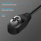 Magnetic Charging Cable for Bone Conduction Headphones, 2-Pack 3.3ft/1m USB Charger Cord Compatible with Shokz OpenRun Pro Mini/Aeropex AS800,