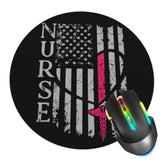 Nurse Flags Mouse Pad,Rn Day Mouse Pads For Desk, Stitched Edge Mousepad With Non-Slip Rubber Base, Gaming Mouse Mat For Computer Laptop Home Office