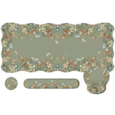 Desk Mat Set, Desk Mat With Wrist Support Stitched Edges, Large Mouse Pad With Wrist Rest, Mouse Pad For Computer Keyboard Home Office Women (Green)