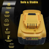 2 Pack 18V 4.0Ah Dc9096 Dc9098 Replacement Battery Compatible With Dewalt 18 Volt Battery Tools Drills Drivers Wrench Replacement For Dewalt 18V Battery Dc9099 Dw9095 Dw9096 Dw9098 De9038