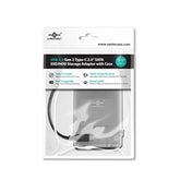 Vantec USB 3.1 Gen 2 Type-C 2.5" SATA SSD/HDD Storage Adapter (CB-STC31-2PB) ,