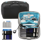 Electronics Travel Organizer Storage Bag, Travel Accessory Handle Bag, Gadgets Pouch, Usb Cable, Travel Friendly Electronics Organizer P.Travel Series