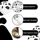 100-Pc Cow Print Balloon Set for Farm & Cowboy Party Décor