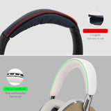 Geekria Headband Pad Compatible with Bowers & Wilkins Px8/Px7S3/Px7S2/Px7 S2e (Not Compatible with Px7) Headphones, Replacement Band Repair Part (White)