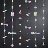 Iridescent Happy New Year 2026 Garland 6.5 Ft Party Decorations