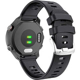for Garmin Forerunner 245/165/55/645 Watch Band, 20mm Silicone Sport Watch Band Compatible with Garmin Vivoactive 5/3/Venu 2 Plus/Sq 2, for Galaxy