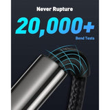 USB C Cable, Baseus 100W PD 5A QC 4.0 Fast Charging USB C to USB C Cable, Zinc