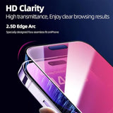 Dazzling Gradient Colorful Anti-Spy Tempered Glass Screen Protector Compatible With Iphone 16 Pro Max, Electroplated Anti-Blue Light, Hd Anti-Scratch Privacy Protection, 6.9 Inch Dust Removal Space Design