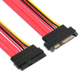 Cy Sas Sff-8482 29Pin Male To Female Hard Disk Drive Extension Cable 0.5M