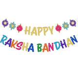 Raksha Bandhan Decorations, Happy Raksha Bandhan Banner, Pre-Strung for Ceremony