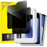 JETech Front Privacy Screen Protector for Galaxy Z Flip 7 FE 2025 / Z Flip 6 2024, Anti-Spy Tempered Glass Film with Easy Installation Tool, Case-Friendly, 2-Pack