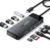 9-In-1 Usb C Hub Multiport Adapter, Usb C Dongle With 4K Hdmi For Macbook Pro