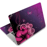 Vinyl Universal Laptop Skin Sticker Decal For 12.1 13 13.3 14 15 15.4 15.6 Inches Netbook/Notebook Pc, Reusable Sticker Art Protector (Purple Flowers)