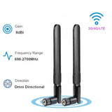 Omni Directional 4G Lte Cellular Sma Male Antenna Compatible With Spypoint Lm2 Flex-S Flex-M Flex-Plus Trail Camera Moultrie Spartan Loatos Trail Camera 4G Lte Wireless Router Mobile Hotspot
