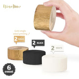 6 Rolls Black Gold Crepe Paper Streamers 82ft Party Decorations