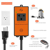 220V Automatic Remote Vacuum Switch Wireless Remote For Dust Collector And Table Saw Tools Starter Outlet Switch, 5S 10S Delay Off(Battery Included)