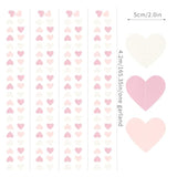 Pink-White Girls Birthday Party-Decorations Heart-Garland - 52Ft Proposal Galentines Wedding Paper Streamers Banner,Baby Bridal Shower Engagement Bachelorette Decor