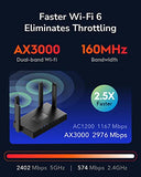 Ax3000 Wifi 6 Router 802.11Ax Wireless Dual Band Gigabit Internet Router, Vpn Compatible, Mu-Mimo, Wireguard, Mesh Compatible Wr3000 V2.0