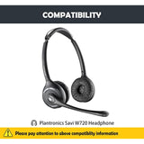 Earpads Replacement Cushion Compatible With Plantronics Savi W720 Headphone Premium Ear Pads With Softer Protein Leather/Memory Foam