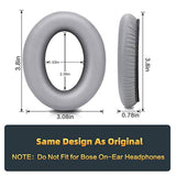 Premium Replacement Ear Pads For Bose Qc35 & Qc35Ii Headphones Made By - Comfortable Adaptive Memory Foam And Extra Durable - Fits Quietcomfort 35 & 35Ii / Soundlink 1&2 Ae?Over-Ear? (Silver)