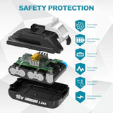 3000Mah 18V Battery Replacement For Makita 18V Battery Compatible With 18 Volt Bl1840B Bl1850B Bl1860B Bl1815B Battery (2 Packs)