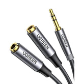 UGREEN Headphone Splitter 3.5mm Aux Splitter 2 Female to 1 Male Audio Y Stereo Dual Headphone Adapter Compatible with Switch 2/PS4/PS5 MacBook iPad PC Tablet Laptop TV Phone Speaker