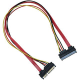 4Pcs 50Cm Sata 22 Pin Female To Sata(7+15) Pin Male Data Power Combo Extension