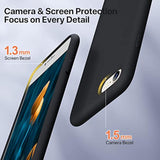 Ultra Slim Designed For Iphone Se 2022(3Rd Gen)/Iphone Se 2020(2Nd Gen)/Iphone 7/Iphone 8 Case With Screen Protector, Multi-Color Silicone Shockproof Phone Case(Black)