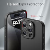 JETech Slim Case for iPhone 15 Pro 6.1-Inch with Camera Lens Full Cover Protection, Ultra-Thin Lightweight Matte Finish Minimalist Protective Phone Cover (Black Titanium)