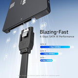 Cable Matters 3-Pack 90 Degree Right Angle SATA Cable 24 Inches (6.0 Gbps SATA