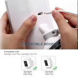 Power Adapter Charger Cord Compatible With Ring Stick Up Cam Battery/Plug-In 3Rd Gen/2Nd Gen & Ring Pan Tilt Stick Up Camera, Indoor/Outdoor Weatherproof Power Cord (4M/13.1Ft) White
