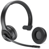 H3 Trucker Bluetooth Headset V5.4, Wireless Headphones With Mic Noise Cancelling, Mute Button & Replacement Ear Cushion, 65Hrs Driver Bluetooth Headset For Cellphone Office Work