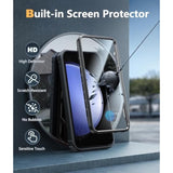 Military Grade Protective Hard Phone Case for Samsung Galaxy S23 FE 5G - Black, Kickstand, Screen Protector, Shockproof TPU Full Protection Drop Proof Phone Cover
