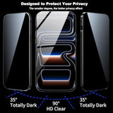 Magnetic Titanium Privacy Screen Case for iPhone 17 Pro Max Full Body Cover