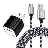 Micro Usb Wall Charger Android Charger Cable, 6Ft Fast Charging Micro Usb Cord One Port Charger Cube For Lg Stylo 3 2, Stylus 3 2, K50 K40 K30 K31 K20 V10 W30 Q6 G4 G3 G2, X Power/X Power2 /X Power 3