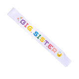 Big Sister Sash White Stain Baby Shower Sash For Baby Shower Big Sister To Be Party Decorations