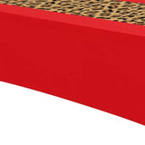 Cheetah Print Leopard Party Decorations Tablecloth, 3Pcs Disposable Red And Leopard Birthday Party Supplies Table Cover Printed Table Runner, For Birthday Bridal Shower Wedding, 55In X 86In