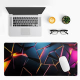 1Pc Durable Gaming Mouse Pad With Stylish Geometric Design - Waterproof, Non-Slip, Washable Desk Mat For Keyboard, Sketchbook - Ideal Gift For Gamers, Office, And Study