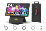 24-Inch Large Portable Monitor For Laptop, 2026 Upgraded 1080P Fhd 100Hz Portable Screen,125% Srgb Ips Portable Second Monitor With Adjustable Stand For Laptop, Macbook, Phones