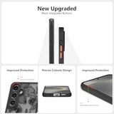 For Samsung Galaxy S25 Case, Floral Rose Cute Phone Case For Women Girls Aesthetic Pattern Print Slim Tpu Bumper Shockproof Protective Cover For S25, Black