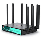 Rm520N Ax3000 Wifi 6 5G Router With Sim Card Slot,Lte Cellular Gateway With 9 High Gain Detachable Antennas, 5G Nr Modem Support 128 Users For Home Office,At&T T-Mobile Certified,Vpn