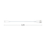 USB A to USB C Charging Cable for iPhone 17 16 15 10th Gen iPad Air Mini Fast Charger Cord White