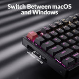 K8 Version 2 Tkl Wireless Mechanical Keyboard, Qmk/Launcher Bluetooth 5.2/Wired, Rgb Backlit Shine-Through Pbt Keycaps, Super Banana Switch, Aluminum Frame For Mac Windows Linux