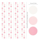 Light Pink & White Garland - 52Ft Blush Streamers for Birthday & Showers