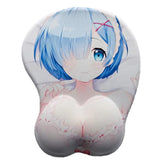 3D Annie Ergonomic Soft Silicone Cartoon Girl Mousepad Wrist Support Computer Mousepads