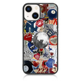 Cute Trendy New York Coquette Collage Aesthetic Phone Case For Iphone 14 & Iphone 13 Case For Teen Girls Women Kids Girls - 6.1Inch