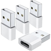 Usb C Female To Usb Male Adapter (4-Pack), Type C Charging Cord Connect Usb A Charger For Iphone 16 15 14 13 12 11 Pro Max Plus, Ipad Pro Air 5 Mini 6, Samsung Galaxy S24 S23 S22, Google Pixel 5 4 Xl