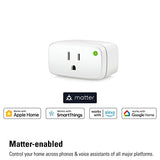 Energy (Matter) - Smart Plug, App And Voice Control, 100% Privacy, Matter Over Thread, Works With Apple Home, Alexa, Google Home, Smartthings