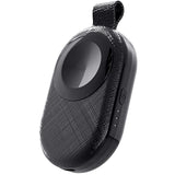 Portable Apple Watch Wireless Travel Charger, 1200Mah Power Bank Iwatch Fast Charging With Car Keychain, Adapter Compatible With Series Ultra 10 9 8 7 6 5 4 3 2 Se (Black)